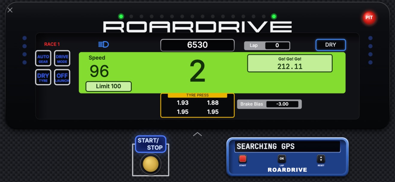 RoarDrive · Race Dash · 510 HP